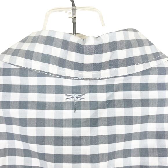 Tyler Boe Gray White Plaid Long Sleeve Button Down Sz S - Picture 5 of 6